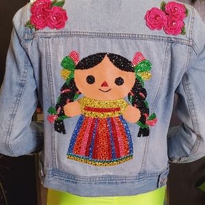 Denim jacket customized